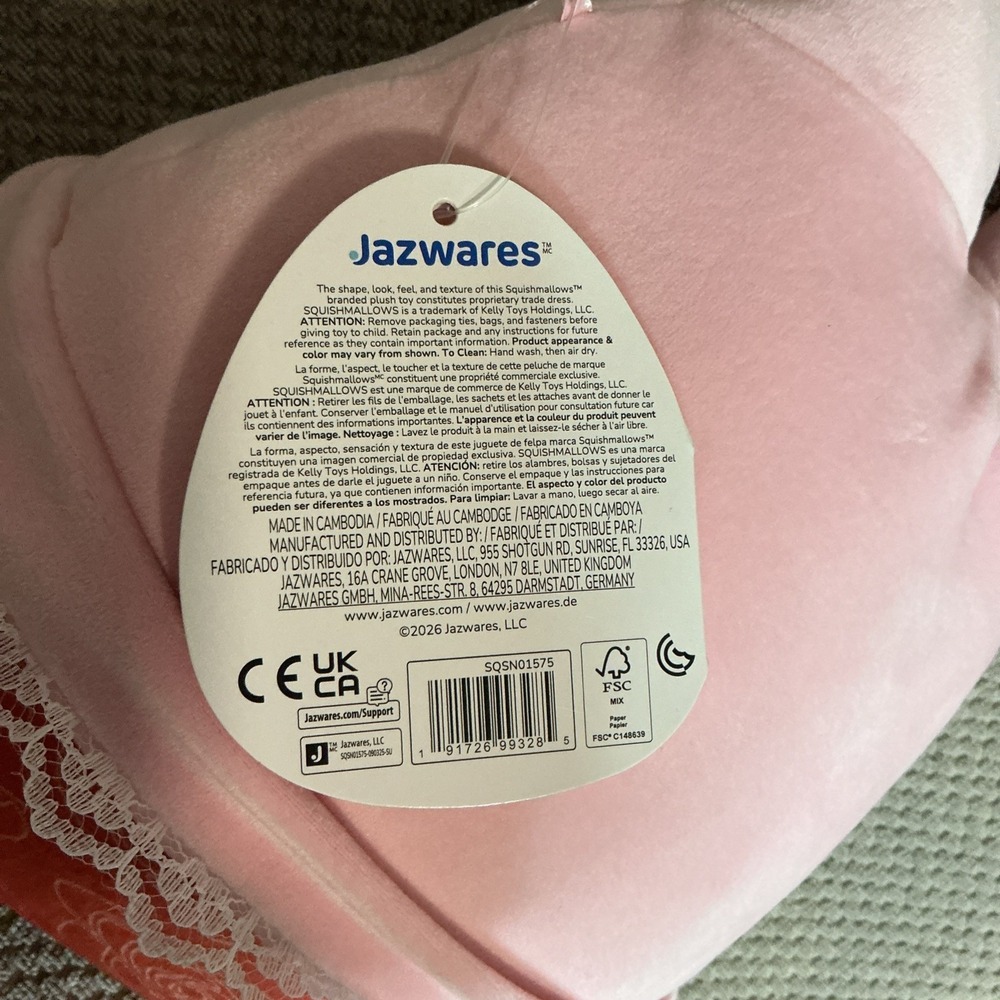 Squishmallows Sanrio Roses My Melody Hello Kitty & Friends 8 Inch Soft Plush NWT - Picture 8 of 8
